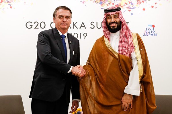 Mohammed bin Salman e Bolsonaro