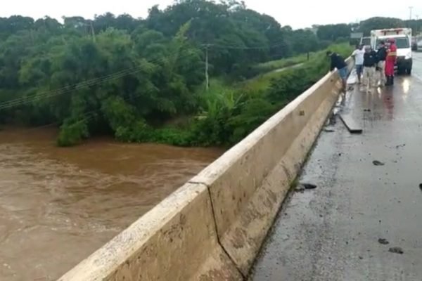 caminhao cabeças de gado cai desaparece rio meia ponte goiania (3)