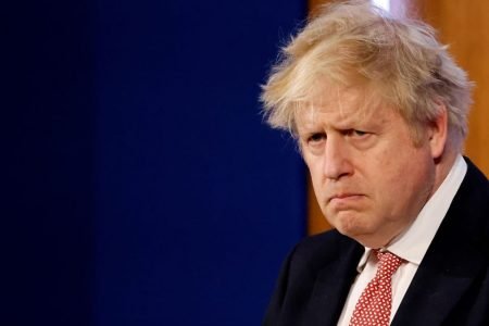 O primeiro ministro inglês, Boris Johnson