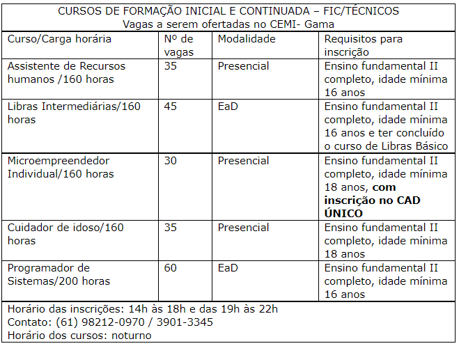 Programa Novos Caminhos abre inscrições para cursos presenciais e EaD