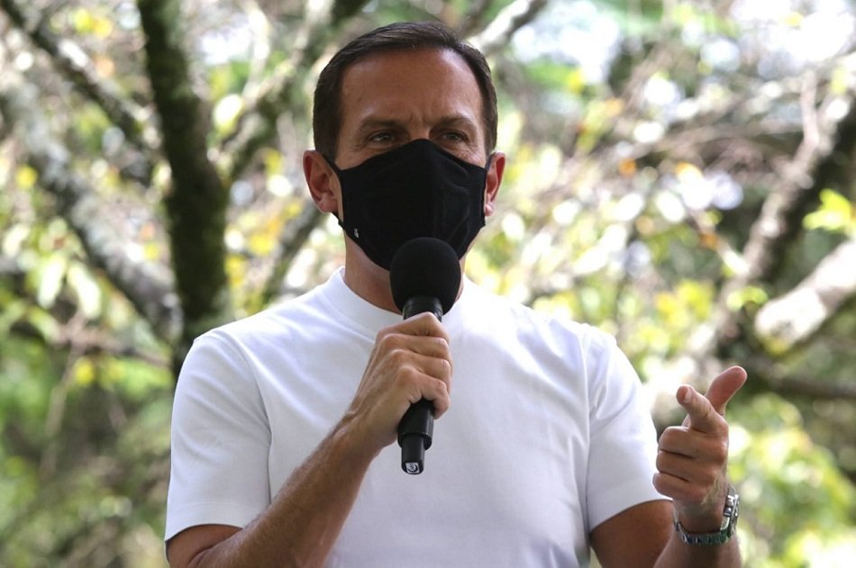 Governador de São Paulo, João Doria, fala sobre as medidas contra Covid-19 no estado