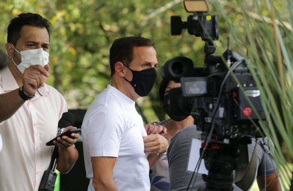Governador de São Paulo, João Doria, fala sobre as medidas contra Covid-19 no estado