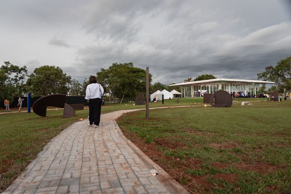 22/02/2022. Brasília-DF. Coquetel de abertura da mostra Jardim de Amilcar de Castro. Fotos: Matheus Veloso/Especial Metrópoles