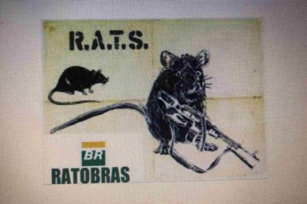 Bando que roubava petróleo da Petrobras criou logo com rato de fuzil