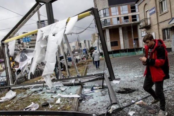 Destroços causados pela invasão da Russia à Ucrânia- Metrópoles