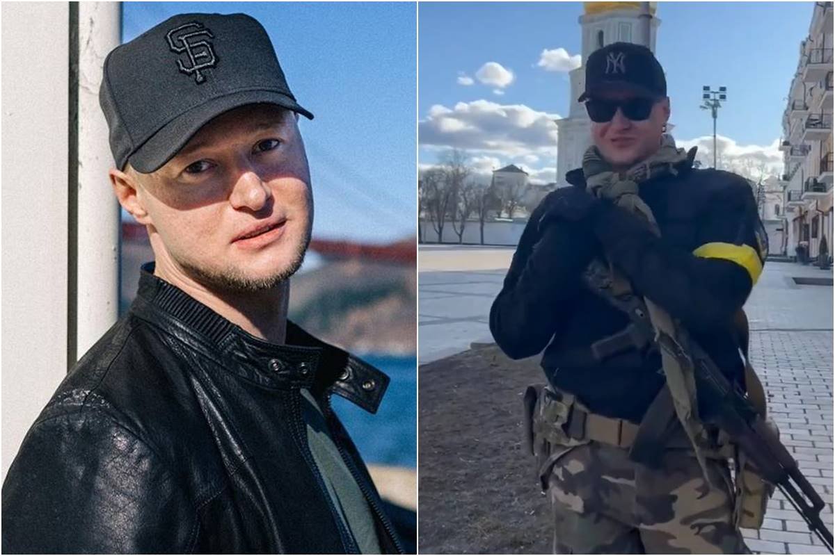 Cantor ucraniano viraliza ao largar música para lutar contra a Rússia