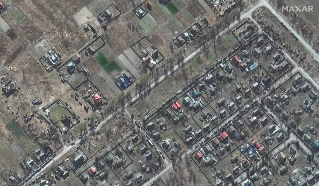 Forças aerotransportadas russas em Zdvyzhivka, Ucrânia