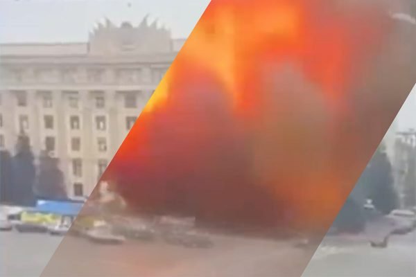 Prédio do governo em Kharkiv é alvo de míssil - Metrópoles