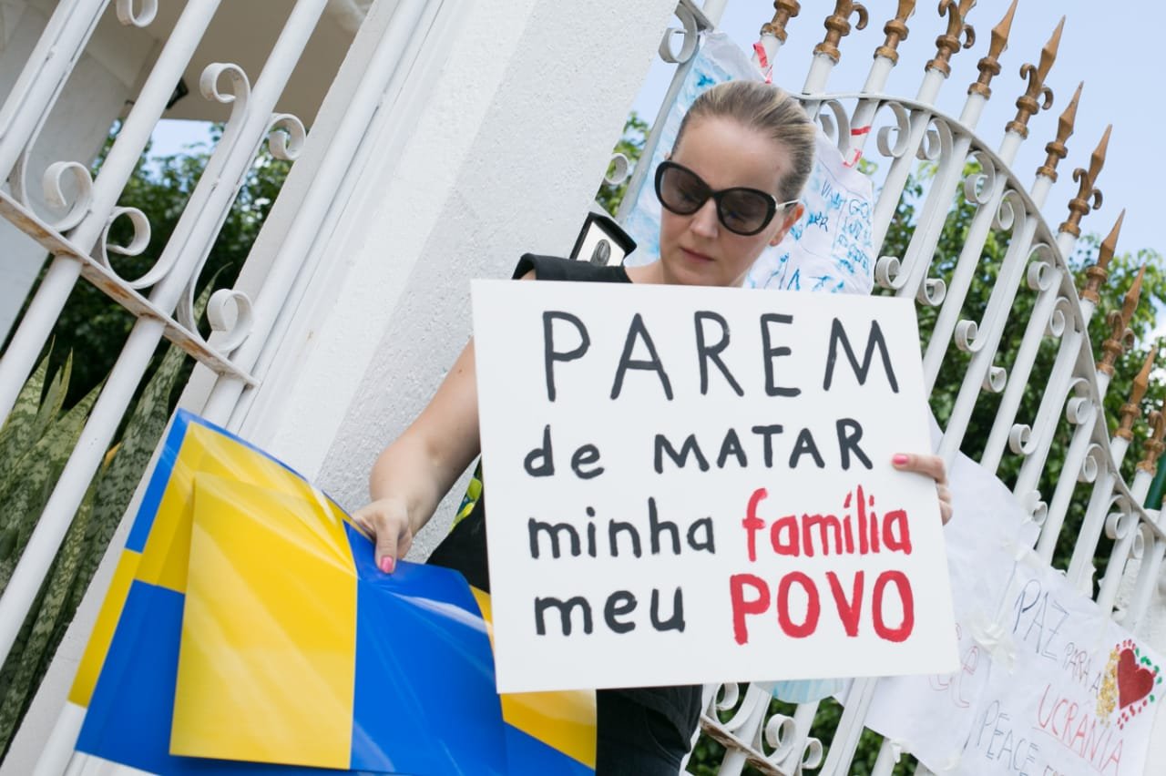Protesto em Brasília pede fim da guerra: “Parem de matar meu povo ...
