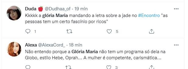 Glória Maria no Encontro