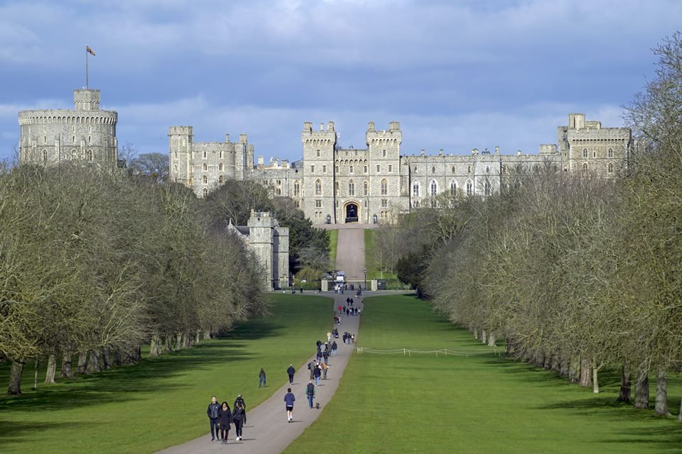 Fotografia colorida. Castelo de Windsor 