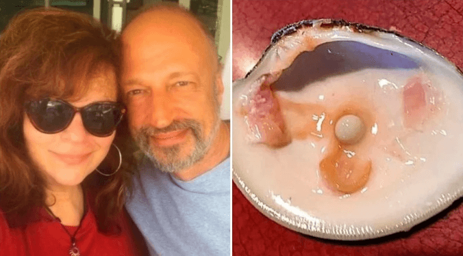 Homem morde molusco em jantar e encontra pérola valiosa nos EUA