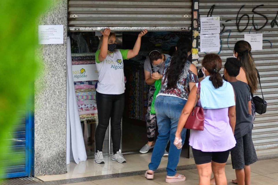 Comércio fechado em periodo de Pandemia
