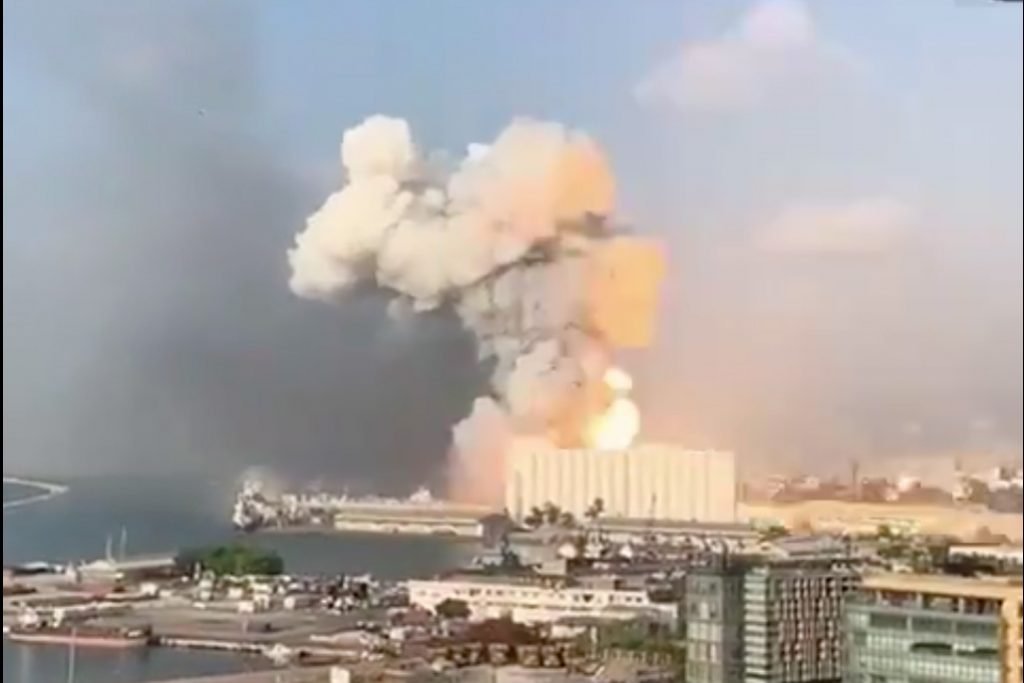 explosão Beirute porto libano