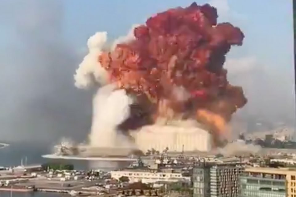 explosão Beirute porto libano