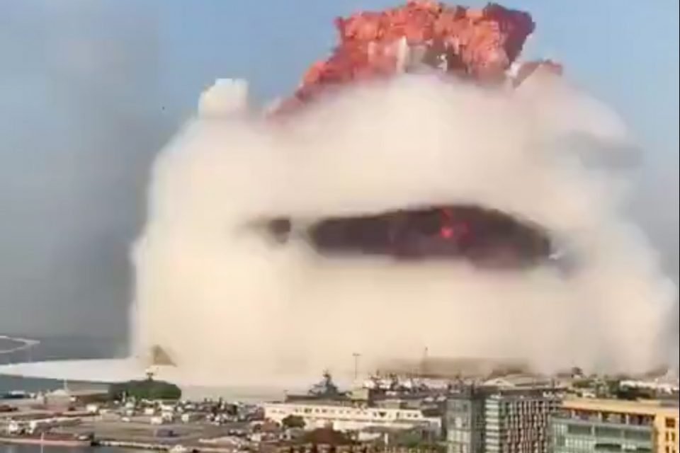 explosão Beirute porto libano