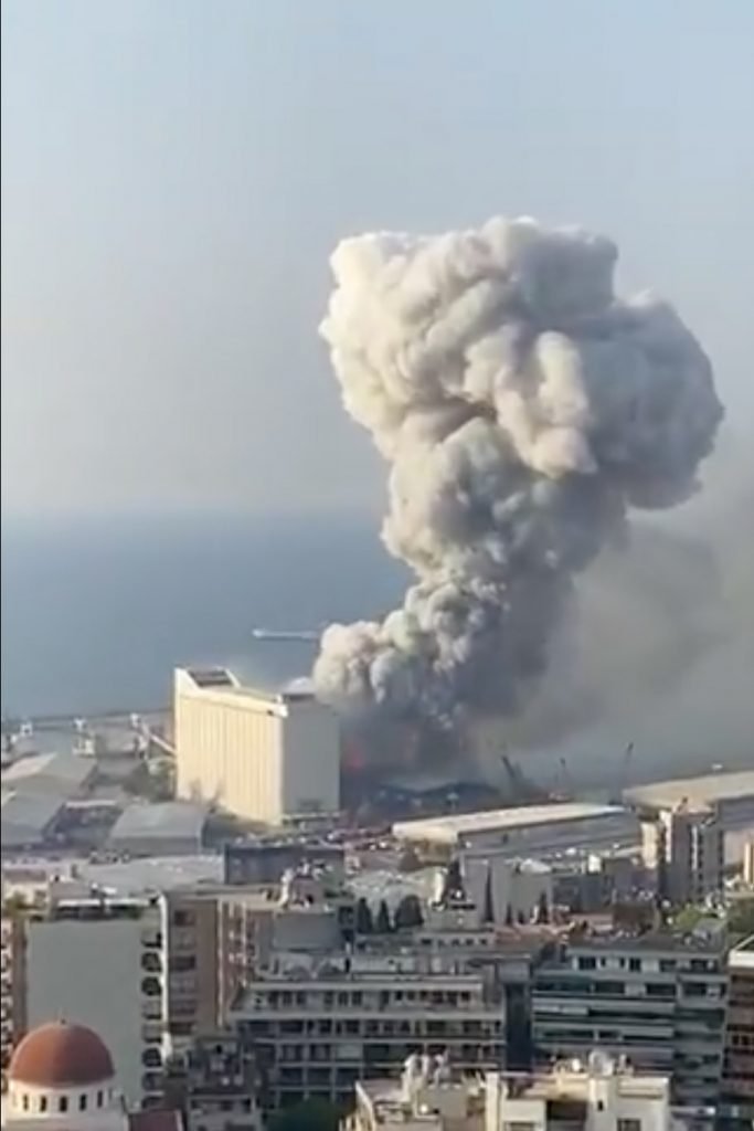 explosão Beirute porto libano