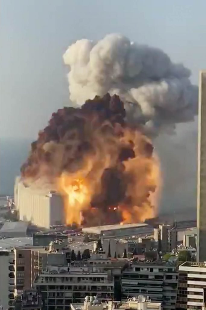 explosão Beirute porto libano