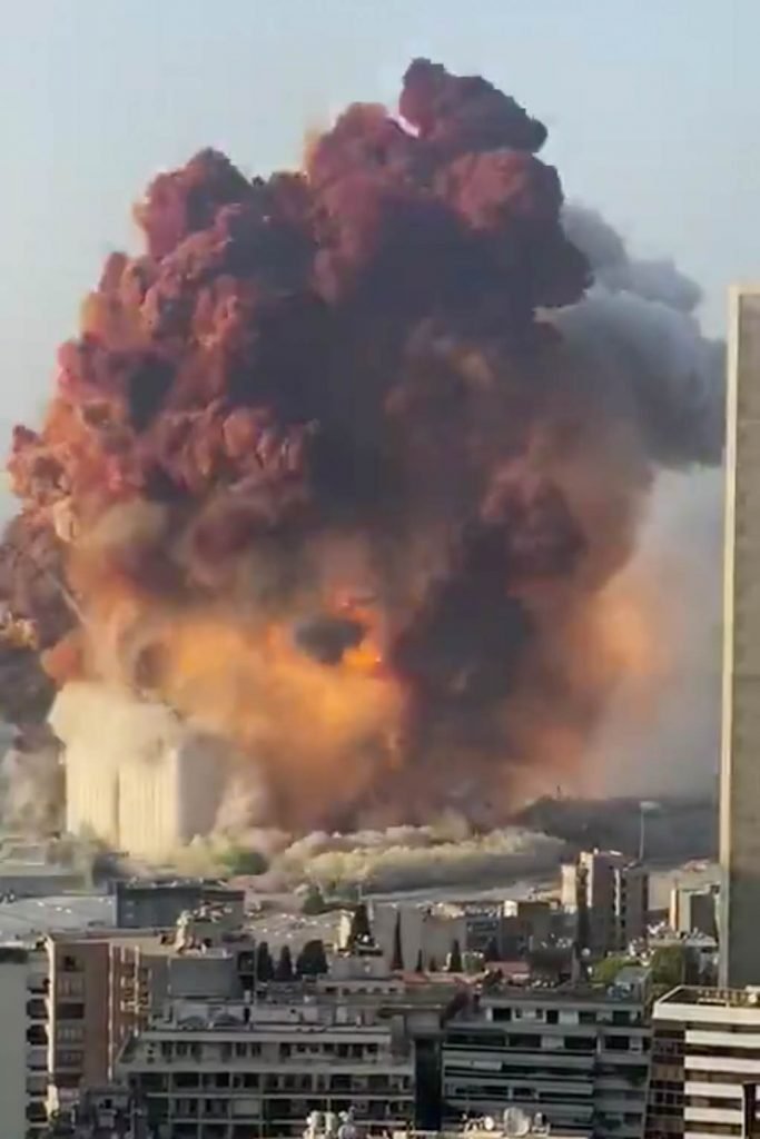 explosão Beirute porto libano
