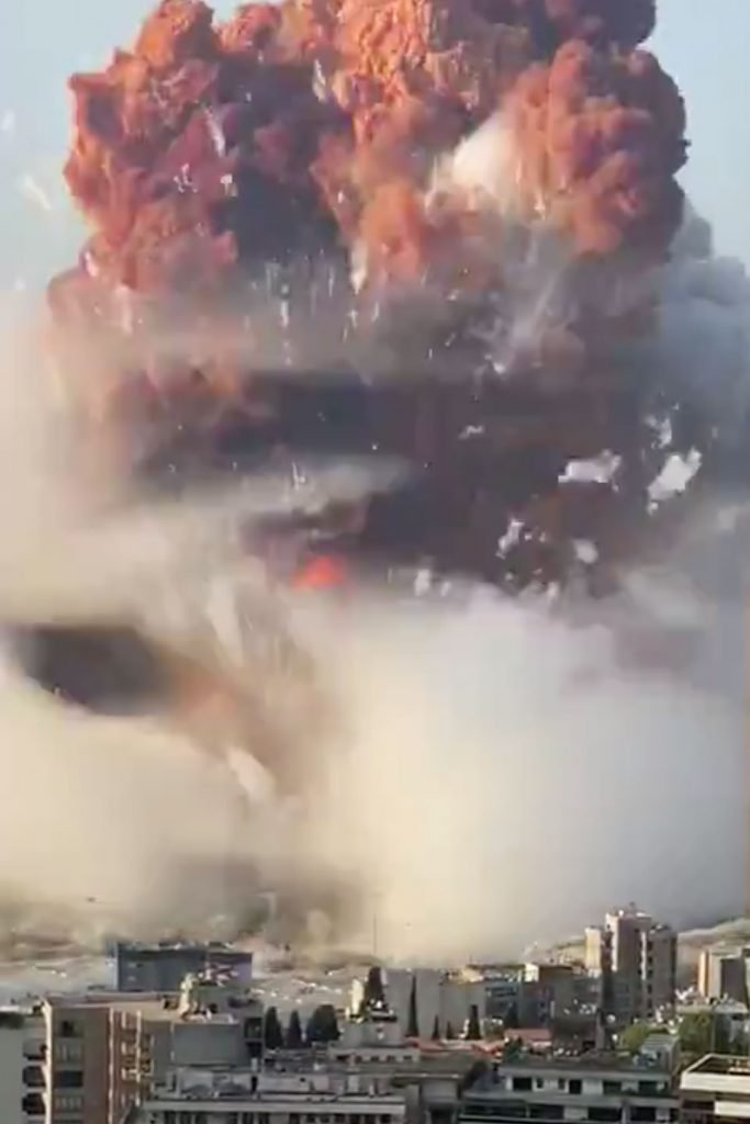 explosão Beirute porto libano