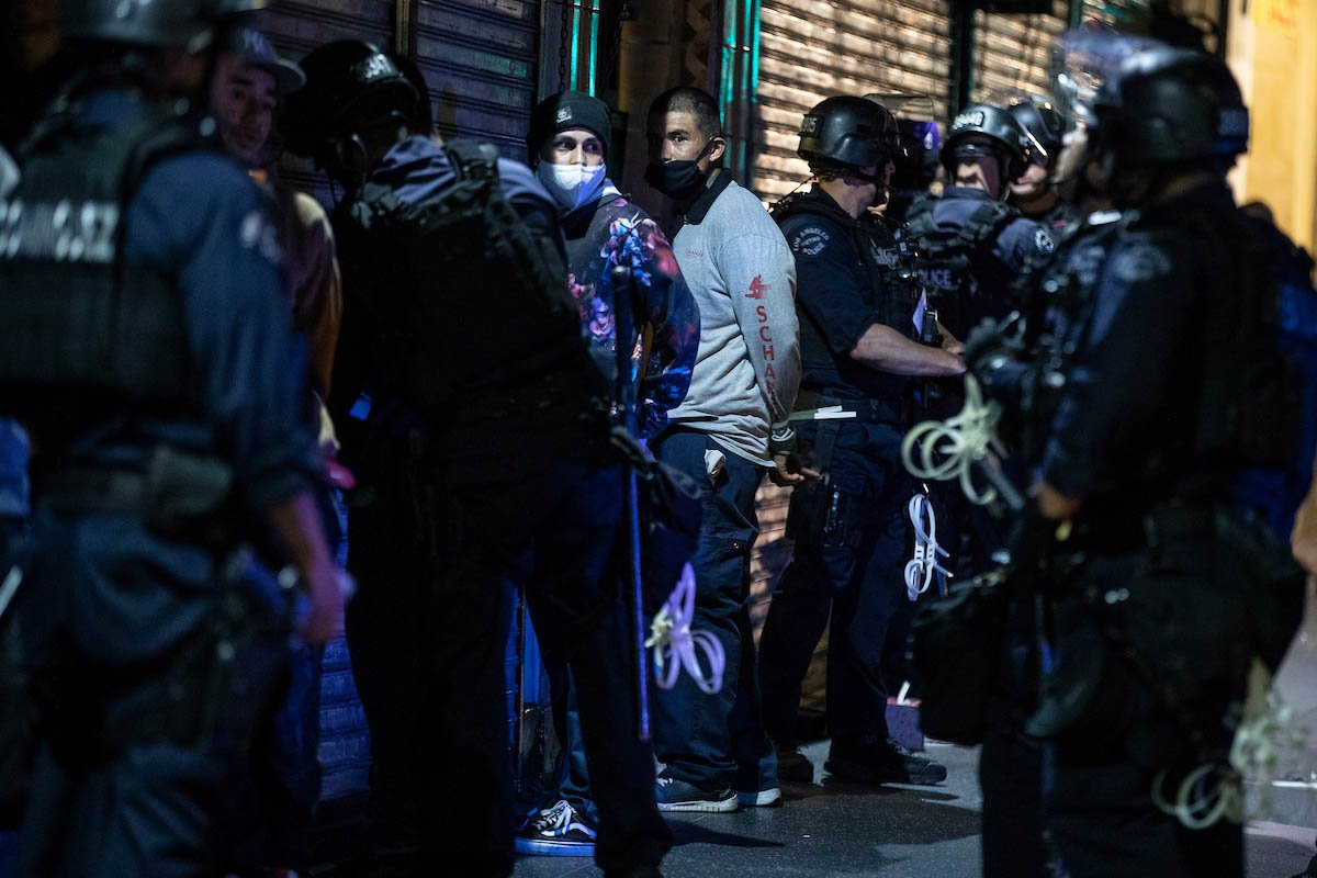 Prisão de protestantes no EUA protestos pela morte de George Floyd nos EUA