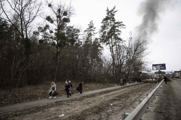 Os ataques em larga escala da Rússia à Ucrânia, mais de um milhão de pessoas fugiram do país, com centenas de milhares atravessando Lviv em sua rota para a Polônia
