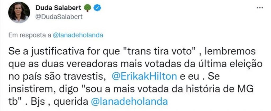 Vereadora trans exclu da da propaganda de Ciro Gomes sobre