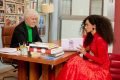 Penélope Cruz com Pedro Almodóvar para a W Magazine
