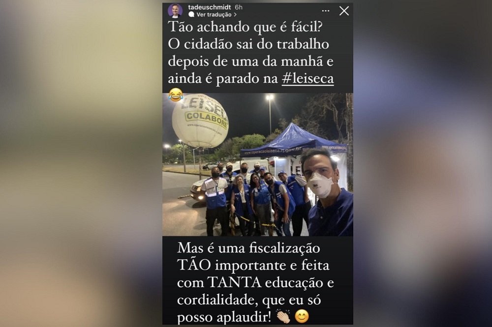 Tadeu Schmidt é parado na blitz da Lei Seca no Rio de Janeiro após o programa do BBB22