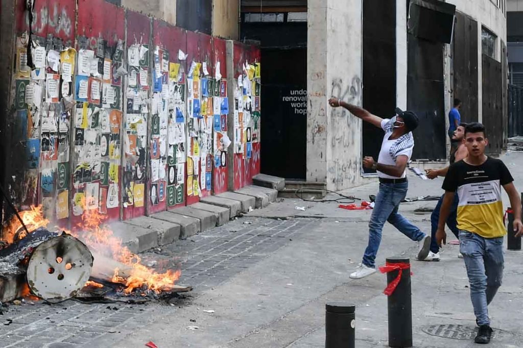 protesto em beirute