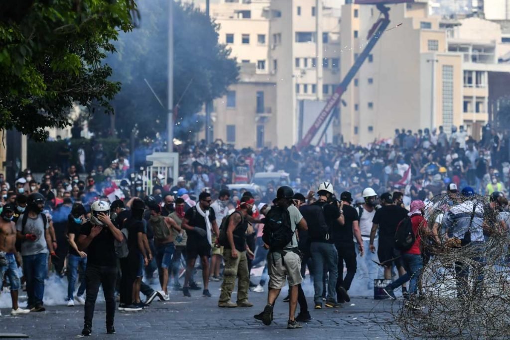 protesto em beirute
