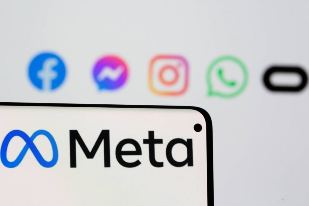 Aplicativo mostra logomarca da Meta-Metrópoles