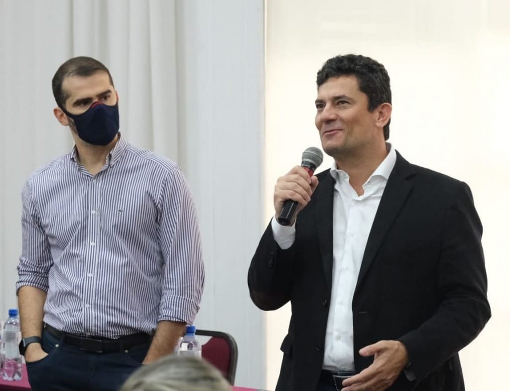 Advogado Luís Felipe Cunha e o ex-juiz Sergio Moro
