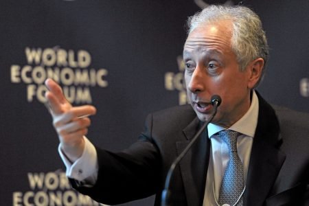 O economista Pérsio Arida durante palestra organizada pelo Fórum Econômico Mundial em 2013