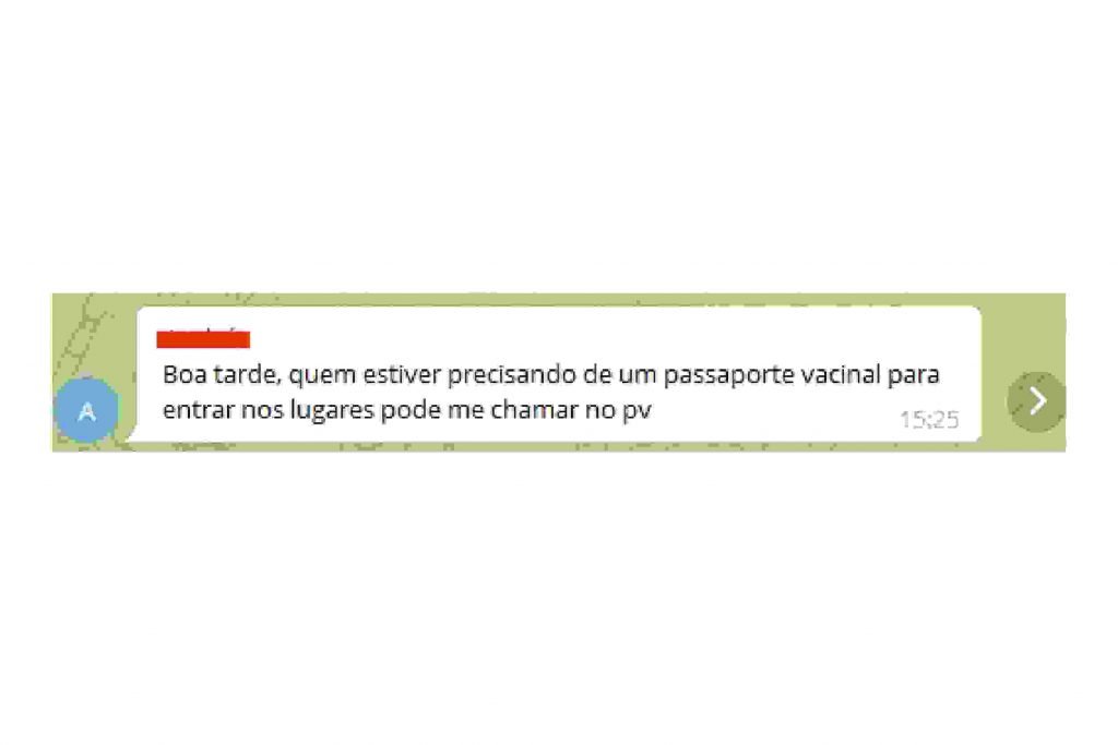 Alguns vendedores são mais discretos e pedem para que os interessados entrem em contato por mensagem privada...