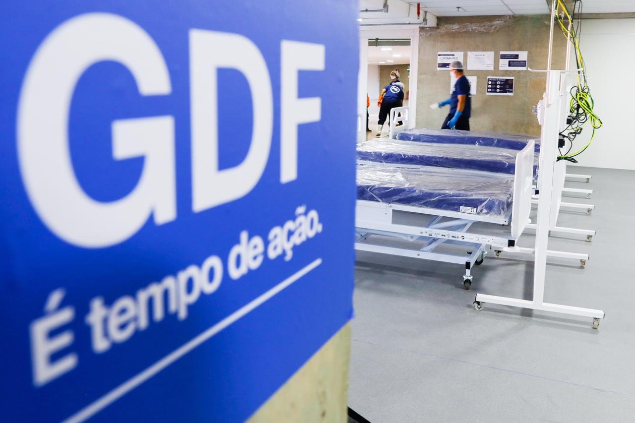 LImpeza e finalização da obra do hospital de campanha no estádio Mané garrincha