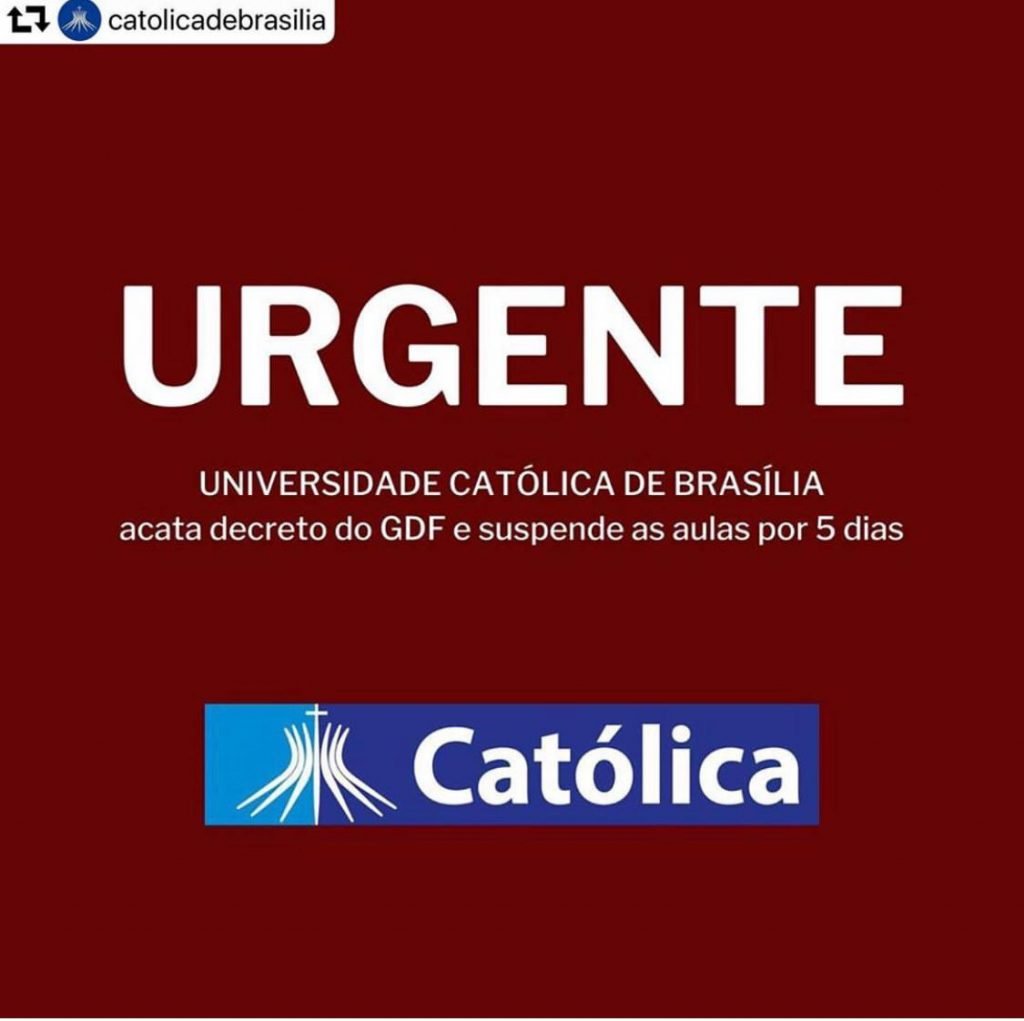 Comunicado escolas do DF suspensão aulas