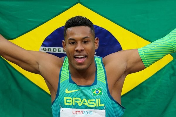 Paulo André foi medalha de prata nos 100m do atletismo nos Jogos Pan-Americanos de 2019