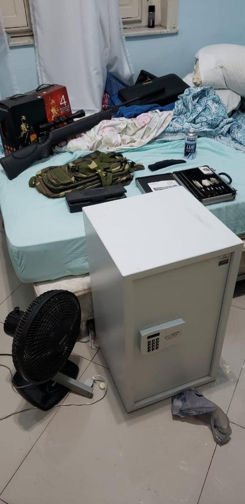 Armas apreendidas pela PF