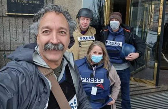 Grupo de jornalistas da Fox News em conflito na Ucrânia - Metrópoles