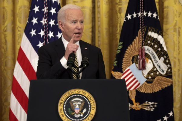 Presidente dos Estados Unidos, Joe Biden, fala em evento realizado na Casa Branca - Metrópoles