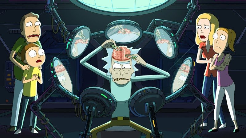 Cena de Rick & Marty, da HBO Max