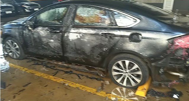 Carro da Presidência atingido por incêndio