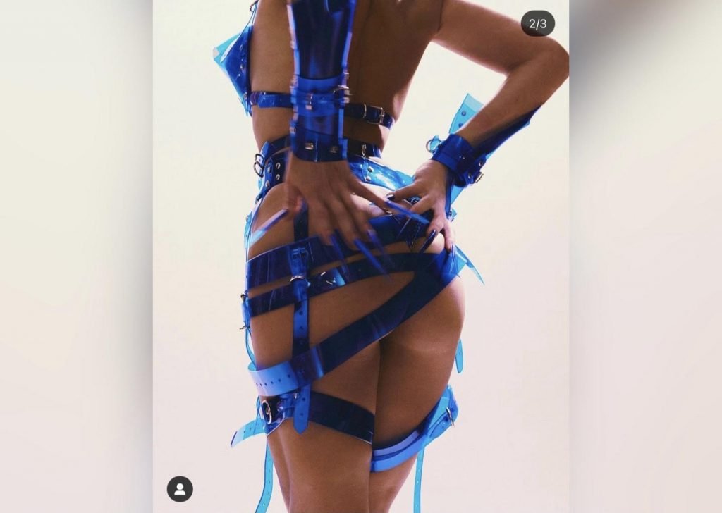 Sabrina Santo com look de R$ 200 mil no ensaio técnico da Vila Isabel, na Sapucaí (RJ)
