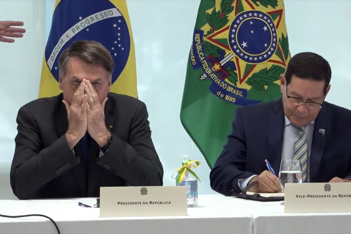 reprodução videos do presidente bolsonaro e ministros do STF divulgados