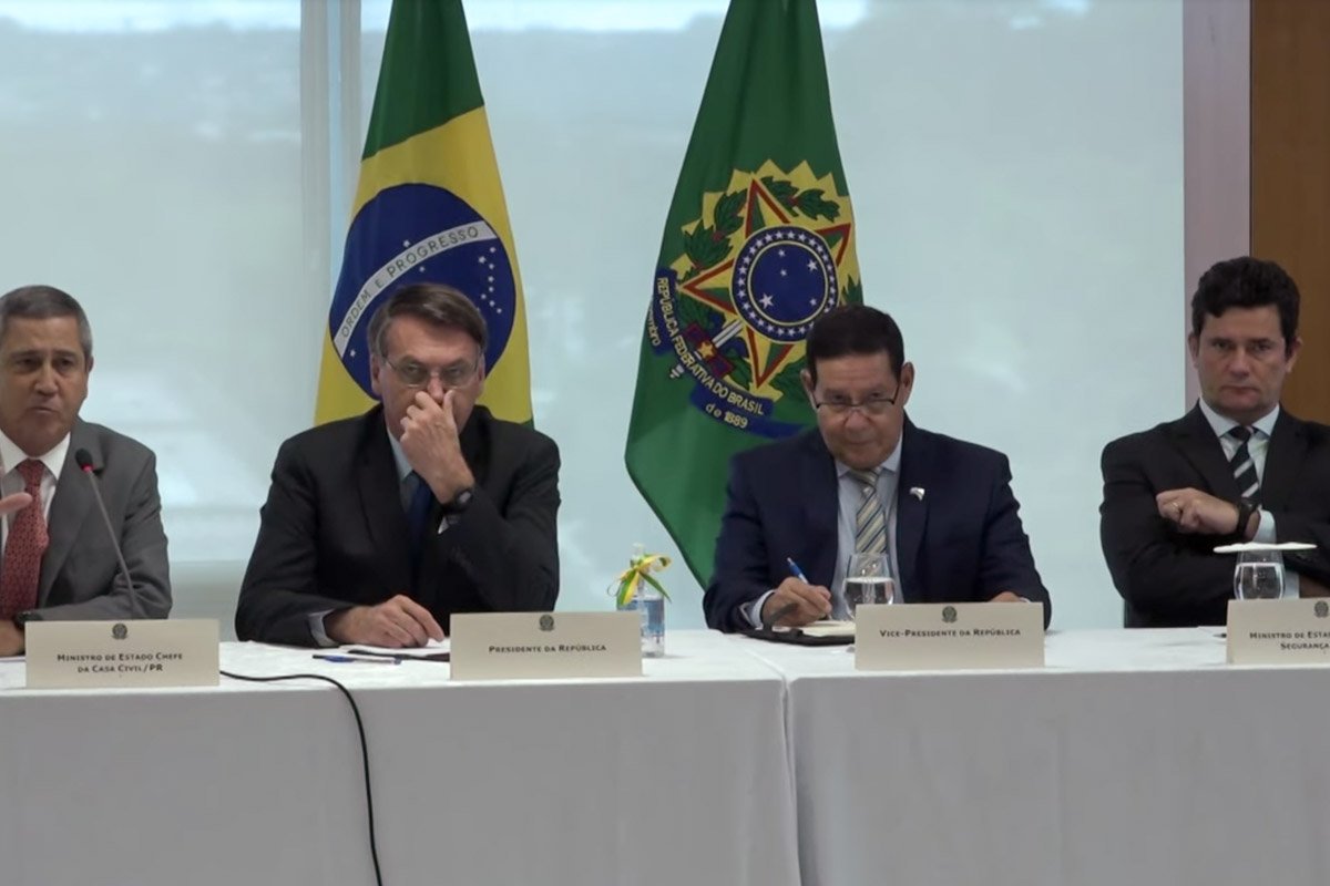 reprodução videos do presidente bolsonaro e ministros do STF divulgados