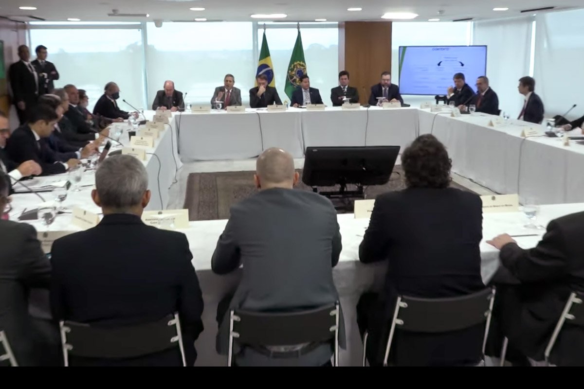 reprodução videos do presidente bolsonaro e ministros do STF divulgados