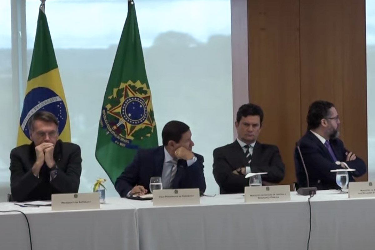reprodução videos do presidente bolsonaro e ministros do STF divulgados