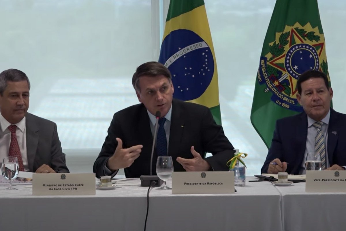 reprodução videos do presidente bolsonaro e ministros do STF divulgados