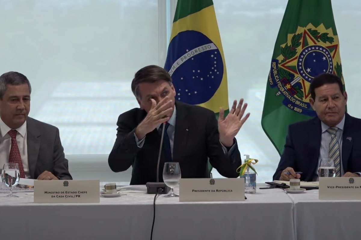 reprodução videos do presidente bolsonaro e ministros do STF divulgados
